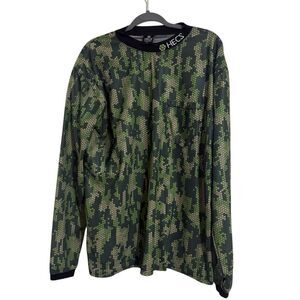 Men’s Long-Sleeve Camo Performance Shirt - Green